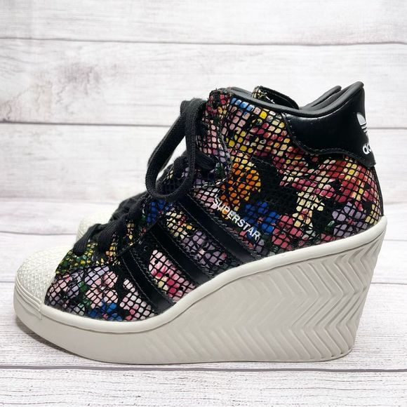 adidas Superstar Ellure Wedge Shoes size 5.5 - Picture 4 of 7
